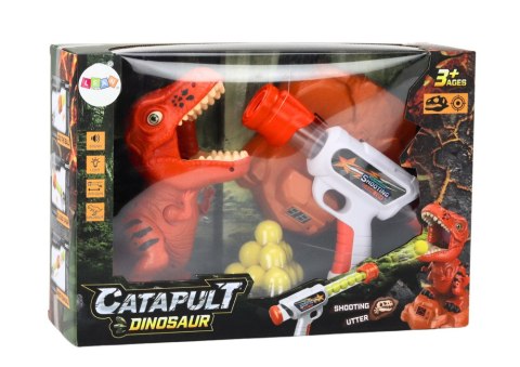 Gra Strzelanie Do Dinozaura Zręcznościowa Kulki Pistolet Zestaw LEAN Toys Gra Strzelanie Do Dinozaura Zręcznościowa Kulki Pistolet Zestaw LEAN Toys