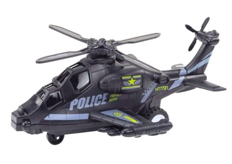 Helikopter Policyjny Biały lub Czarny Napęd Frykcyjny Światło i Dźwięk LEAN TOYS Helikopter Policyjny Biały lub Czarny Napęd Frykcyjny Światło i Dźwięk LEAN TOYS
