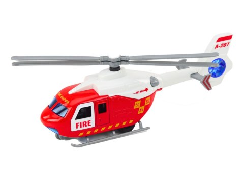 Helikopter Ratunkowy Policyjny Strażacki Metalowy Napęd Otwierane Drzwi LEAN Toys Helikopter Ratunkowy Policyjny Strażacki Metalowy Napęd Otwierane Drzwi LEAN Toys