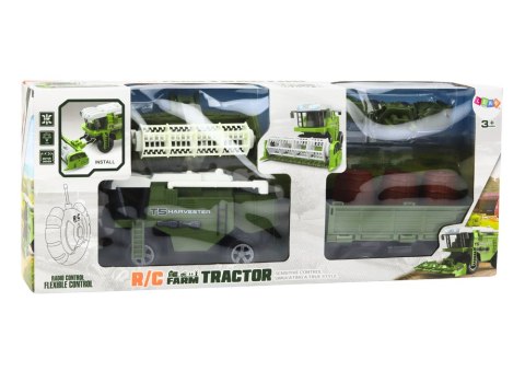 Kombajn Maszyna Rolnicza Zbożowa RC Zdalnie Sterowana Przyczepa Zielona LEAN Toys Kombajn Maszyna Rolnicza Zbożowa RC Zdalnie Sterowana Przyczepa Zielona LEAN Toys