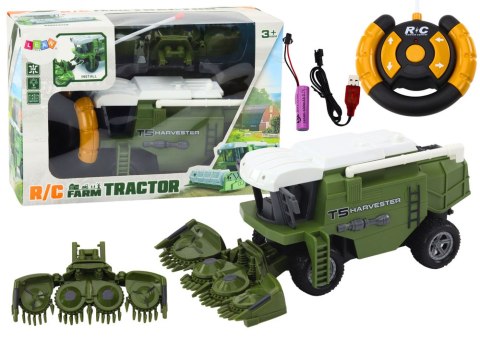 Kombajn Rolniczy Zbożowy RC Maszyna Rolnicza Zdalnie Sterowana Zielony LEAN Toys Kombajn Rolniczy Zbożowy RC Maszyna Rolnicza Zdalnie Sterowana Zielony LEAN Toys