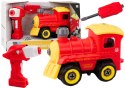 Lokomotywa Do Skręcania Zdalnie Sterowana RC Czerwona LEAN Toys