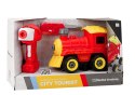 Lokomotywa Do Skręcania Zdalnie Sterowana RC Czerwona LEAN Toys