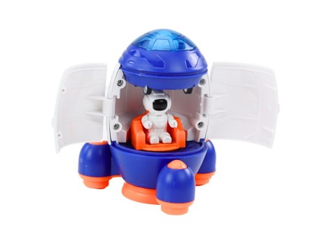 Mała Rakieta Kosmiczna Otwierana z Figurką i Pojazdem LEAN TOYS Mała Rakieta Kosmiczna Otwierana z Figurką i Pojazdem LEAN TOYS