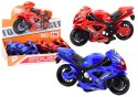 Motocykl Sportowy Napęd Frykcyjny Światło i Dźwięk 2 Kolory LEAN Toys