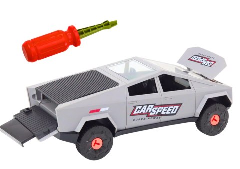 Nowoczesne Auto Do Rozkręcania DIY Śrubokręt Szare LEAN Toys Nowoczesne Auto Do Rozkręcania DIY Śrubokręt Szare LEAN Toys
