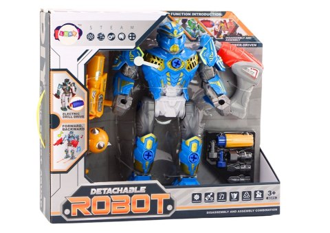 Robot Do Skręcania Broń Wiertarka Śrubokręt Światła Dźwięk Niebieski LEAN Toys Robot Do Skręcania Broń Wiertarka Śrubokręt Światła Dźwięk Niebieski LEAN Toys
