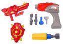 Robot Do Skręcania Broń Wiertarka Śrubokręt Światła Dźwięk Turkusowy LEAN Toys
