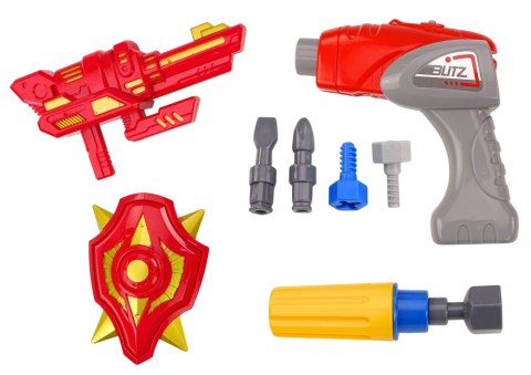 Robot Do Skręcania Broń Wiertarka Śrubokręt Światła Dźwięk Turkusowy LEAN Toys Robot Do Skręcania Broń Wiertarka Śrubokręt Światła Dźwięk Turkusowy LEAN Toys