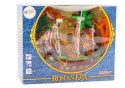 Statek Romański Rzymianie Światła Dźwięki Katapulta Palmy LEAN Toys