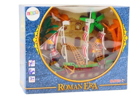 Statek Romański Rzymianie Światła Dźwięki Katapulta Palmy LEAN Toys Statek Romański Rzymianie Światła Dźwięki Katapulta Palmy LEAN Toys