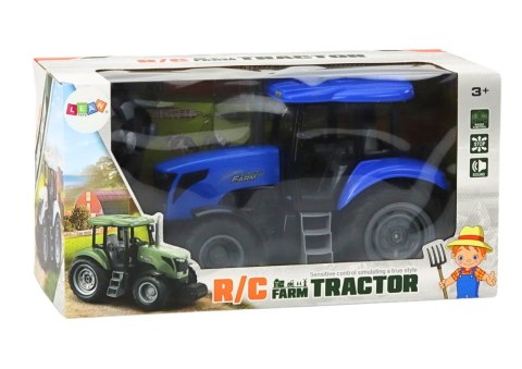 Traktor Zdalnie Sterowany RC 2.4G Dźwięki Niebieski LEAN Toys Traktor Zdalnie Sterowany RC 2.4G Dźwięki Niebieski LEAN Toys