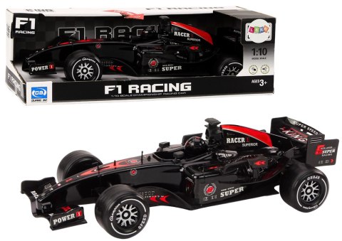 Wyścigówka Samochód Sportowy F1 Z Napędem 1:10 Czarna Dźwięki LEAN Toys Wyścigówka Samochód Sportowy F1 Z Napędem 1:10 Czarna Dźwięki LEAN Toys