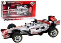 Wyścigówka Samochód Sportowy Z Napędem 1:9 Srebrna Dźwięki LEAN Toys