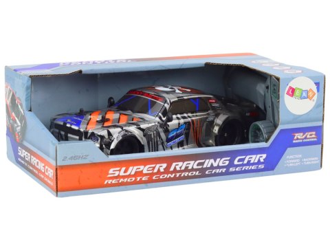 Zdalnie Sterowane Sportowe Auto RC 1:18 Szare LEAN Toys Zdalnie Sterowane Sportowe Auto RC 1:18 Szare LEAN Toys