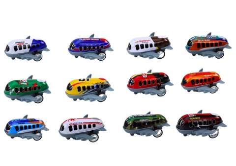 Zestaw 12 Autek Samolotów Z Napędem 5cm Znaki Drogowe LEAN Toys Zestaw 12 Autek Samolotów Z Napędem 5cm Znaki Drogowe LEAN Toys
