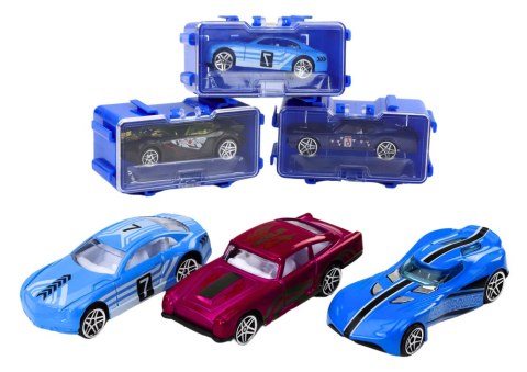 Zestaw Autek Resoraków W Walizce Metalowe 16 Sztuk LEAN Toys Zestaw Autek Resoraków W Walizce Metalowe 16 Sztuk LEAN Toys