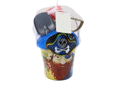Zestaw Do Piasku Piracki Wiaderko Konewka Sitko Zestaw 6 ele. LEAN Toys Zestaw Do Piasku Piracki Wiaderko Konewka Sitko Zestaw 6 ele. LEAN Toys