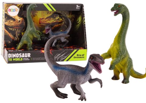 Zestaw Figurek Dinozaurów Brachinozaur Velociraptor 2El LEAN TOYS Zestaw Figurek Dinozaurów Brachinozaur Velociraptor 2El LEAN TOYS