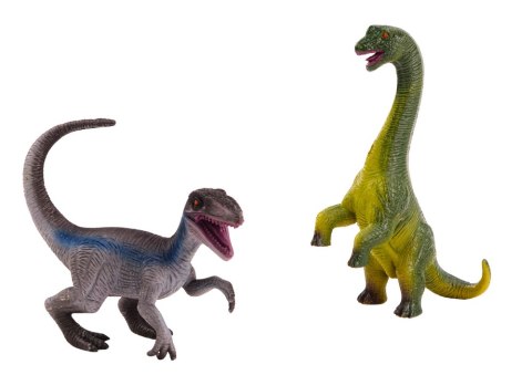 Zestaw Figurek Dinozaurów Brachinozaur Velociraptor 2El LEAN TOYS Zestaw Figurek Dinozaurów Brachinozaur Velociraptor 2El LEAN TOYS