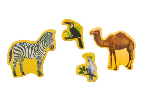 Zestaw Magnesy Drewniane Zwierzęta 20 Sztuk Kolorowe LEAN Toys Zestaw Magnesy Drewniane Zwierzęta 20 Sztuk Kolorowe LEAN Toys