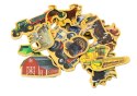 Zestaw Magnesy Drewniane Zwierzęta Domowe Maszyny Rolnicze 20 Sztuk LEAN Toys