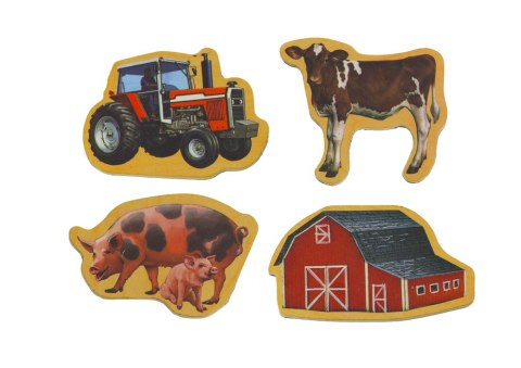 Zestaw Magnesy Drewniane Zwierzęta Domowe Maszyny Rolnicze 20 Sztuk LEAN Toys Zestaw Magnesy Drewniane Zwierzęta Domowe Maszyny Rolnicze 20 Sztuk LEAN Toys