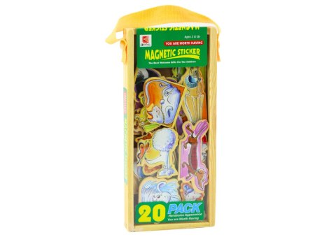 Zestaw Magnesy Drewniane Zwierzęta Kolorowe 20 Sztuk LEAN Toys Zestaw Magnesy Drewniane Zwierzęta Kolorowe 20 Sztuk LEAN Toys