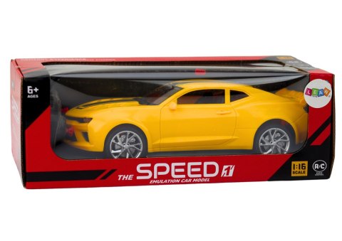 Autko Samochód Sportowy Zdalnie Sterowany RC 1:16 Żółty LEAN Toys Autko Samochód Sportowy Zdalnie Sterowany RC 1:16 Żółty LEAN Toys