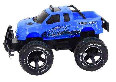 Autko Samochód Terenowy Zdalnie Sterowany RC 1:18 Niebieski LEAN Toys Autko Samochód Terenowy Zdalnie Sterowany RC 1:18 Niebieski LEAN Toys