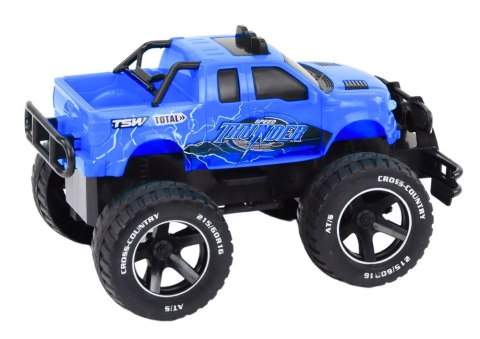 Autko Samochód Terenowy Zdalnie Sterowany RC 1:18 Niebieski LEAN Toys Autko Samochód Terenowy Zdalnie Sterowany RC 1:18 Niebieski LEAN Toys