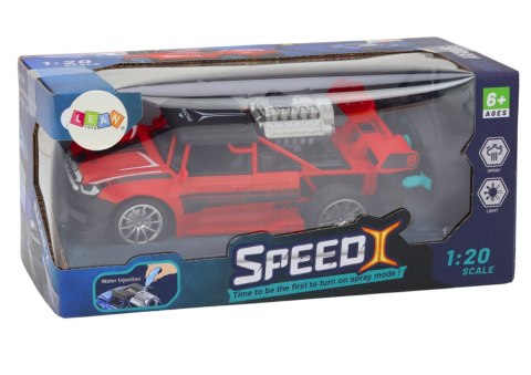 Autko Zdanie Sterowane RC 1:20 Efekt Dymny Światła Czerwony LEAN Toys Autko Zdanie Sterowane RC 1:20 Efekt Dymny Światła Czerwony LEAN Toys