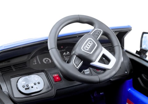 Auto Na Akumulator Audi Q7 Niebieskie Lakierowane LEAN CARS Auto Na Akumulator Audi Q7 Niebieskie Lakierowane LEAN CARS