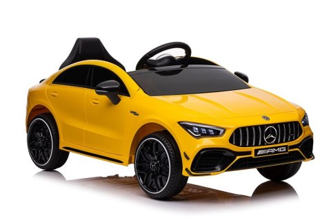 Auto Na Akumulator Mercedes CLA 45s AMG Żółty 4x4 LEAN CARS Auto Na Akumulator Mercedes CLA 45s AMG Żółty 4x4 LEAN CARS