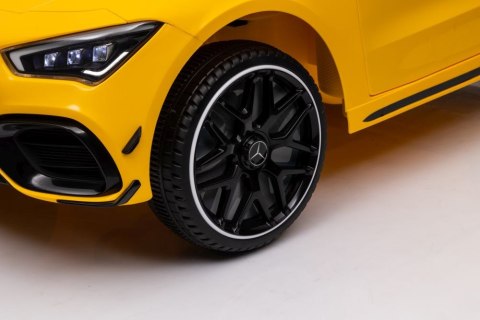 Auto Na Akumulator Mercedes CLA 45s AMG Żółty 4x4 LEAN CARS Auto Na Akumulator Mercedes CLA 45s AMG Żółty 4x4 LEAN CARS