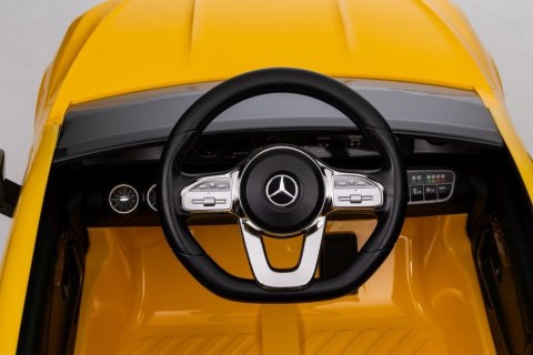 Auto Na Akumulator Mercedes CLA 45s AMG Żółty 4x4 LEAN CARS Auto Na Akumulator Mercedes CLA 45s AMG Żółty 4x4 LEAN CARS