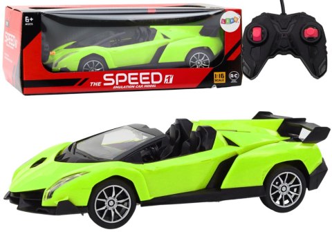 Auto Samochód Sportowy Zdalnie Sterowany RC 1:18 Zielony LEAN Toys Auto Samochód Sportowy Zdalnie Sterowany RC 1:18 Zielony LEAN Toys
