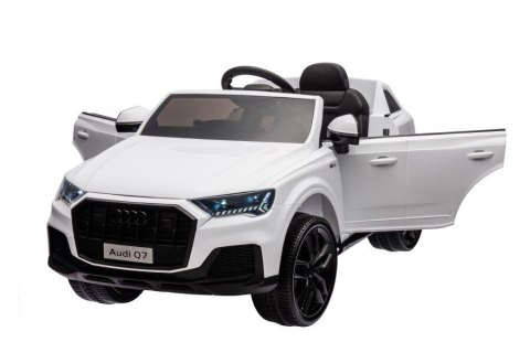 Auto na Akumulator Audi Q7 Białe LEAN CARS Auto na Akumulator Audi Q7 Białe LEAN CARS