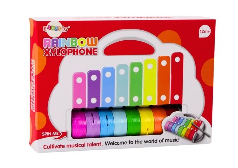 Cymbałki Tęczowe Instrument Dla Dzieci Edukacyjny Interaktywny Kolorowe LEAN Toys Cymbałki Tęczowe Instrument Dla Dzieci Edukacyjny Interaktywny Kolorowe LEAN Toys