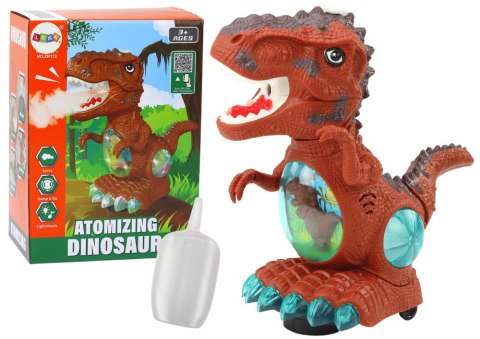 Dinozaur Tańczący Czujnik Przeszkód Światła Dźwięki Brązowy LEAN Toys Dinozaur Tańczący Czujnik Przeszkód Światła Dźwięki Brązowy LEAN Toys