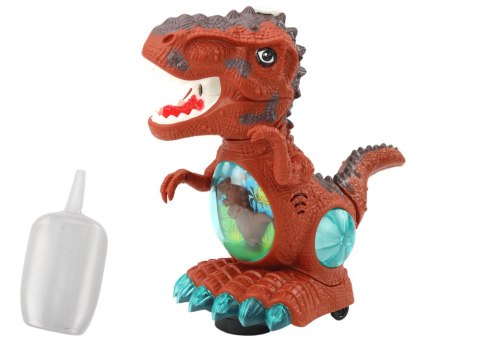 Dinozaur Tańczący Czujnik Przeszkód Światła Dźwięki Brązowy LEAN Toys Dinozaur Tańczący Czujnik Przeszkód Światła Dźwięki Brązowy LEAN Toys