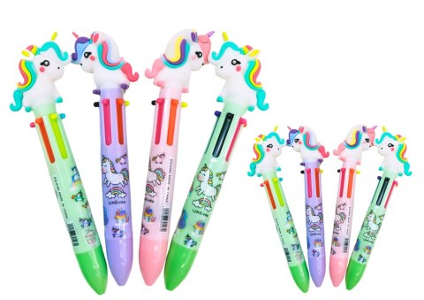 Długopis Wielokolorowy Jednorożec Automatyczny 3 Kolory Mix LEAN TOYS Długopis Wielokolorowy Jednorożec Automatyczny 3 Kolory Mix LEAN TOYS
