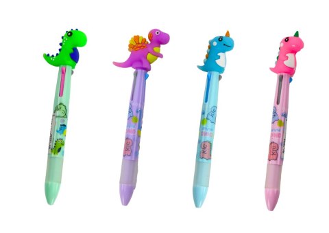 Długopis Wielokolorowy Na Suwak 3 Kolory Dinozaur LEAN TOYS Długopis Wielokolorowy Na Suwak 3 Kolory Dinozaur LEAN TOYS