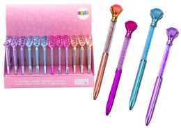 Długopis Z Diamentem Diamenciki Niebieski Wkład 0.7mm Mix LEAN TOYS