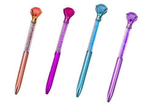 Długopis Z Diamentem Diamenciki Niebieski Wkład 0.7mm Mix LEAN TOYS Długopis Z Diamentem Diamenciki Niebieski Wkład 0.7mm Mix LEAN TOYS
