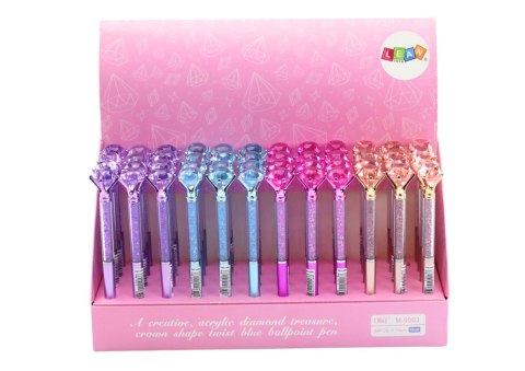 Długopis Z Diamentem Diamenciki Niebieski Wkład 0.7mm Mix LEAN TOYS Długopis Z Diamentem Diamenciki Niebieski Wkład 0.7mm Mix LEAN TOYS