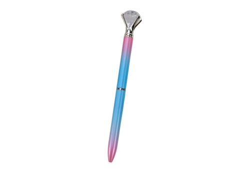 Długopis Z Diamentem Kolorowy Niebieski Wkład 0.7mm Mix LEAN TOYS Długopis Z Diamentem Kolorowy Niebieski Wkład 0.7mm Mix LEAN TOYS