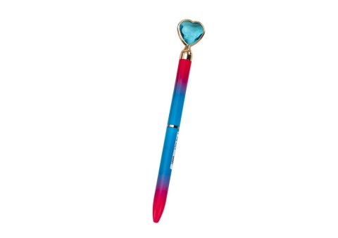 Długopis Z Diamentem Serce Niebieski Wkład 0.7mm Mix LEAN TOYS Długopis Z Diamentem Serce Niebieski Wkład 0.7mm Mix LEAN TOYS
