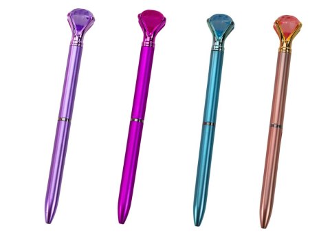 Długopis Z Diamentem W Macie Niebieski Wkład 0.7mm Mix LEAN TOYS Długopis Z Diamentem W Macie Niebieski Wkład 0.7mm Mix LEAN TOYS