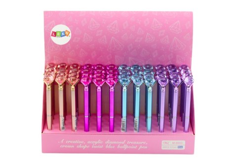 Długopis Z Diamentem W Macie Niebieski Wkład 0.7mm Mix LEAN TOYS Długopis Z Diamentem W Macie Niebieski Wkład 0.7mm Mix LEAN TOYS